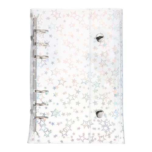 Carpeta A6 de 6 anillos con estrellas para organizar tu planificador diario en clase o la oficina