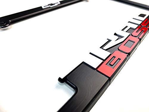 (2) Trail Boss License Plate Frames 3D Raised Letter Frame Brackets (1-Pair) #TOP3