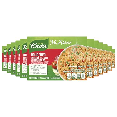 Knorr Rice Seasoning Mix 12 pk Rojo/Red Add Authentic Flavor To Any Dish Delicious Homemade Flavor in Our Seasonings 2.39 oz