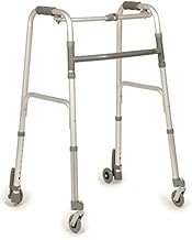RP738 Folding Rollator Adjustable with Two Wheels and Two Wheels with Brakes