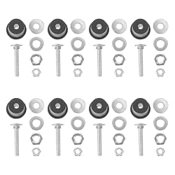 SAFIGLE Salon Shampoo Bed Swing Parts and Rocker Components Kit with Heavy Duty Bolts and Gaskets, Professional Hair Washing Bed Fixing Accessories, 8 Sets for Salon Shampoo Bowl