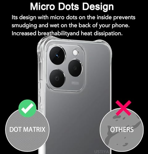 Image of REALCASE Silicone Realme 15T 5G Back Cover Case, Scratch Resistant Protective Crystal Clear Transparent Shock Proof Bumper Back Cover Case for Realme 15T 5G