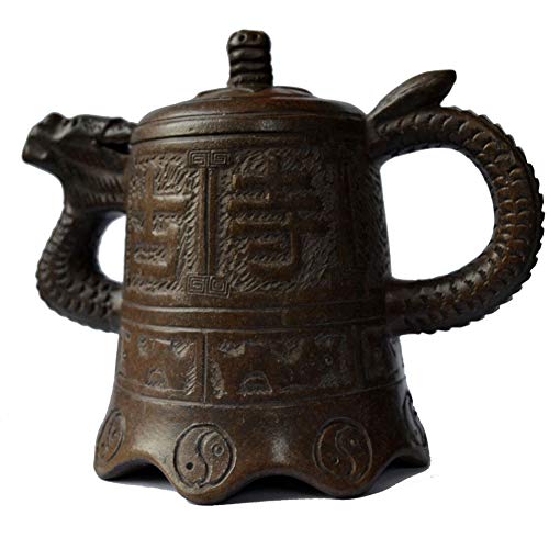Teapot 12Oz/360Ml Yixing Zisha Tea Pots Dragon Classic Temple #TOP7