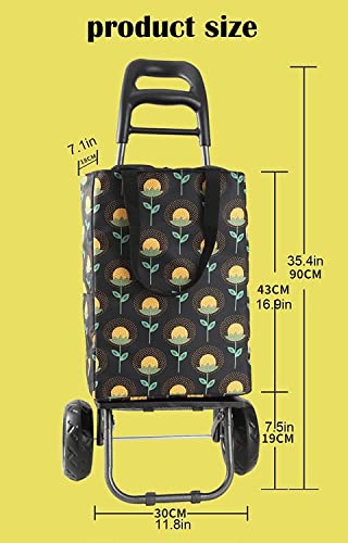 Einkaufstrolley Faltbare Einkaufstrolleys, Einkaufstasche Mit Rädern, Rollender Allzweckwagen, Wiederverwendbare… – Bild 8