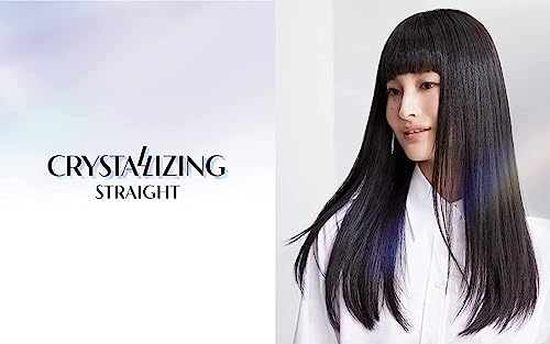 Japanese Hair Rebonding Straightening Permanent Crystallizing Straight Hair Straightener (1EX) 13.52Floz + Neutralizing Cream (2) 13.52Floz For Very Resistant Hair Including Hair Brush