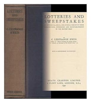 Hardcover Lotteries and Sweepstakes Book