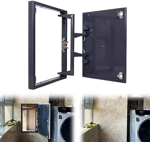 Metal Access Panel Cover, Waterproof Push-to-Open Door, Easy Installation, 50x40cm/19.6x15.7in, Durable Access Door for Walls & Ceilings, Ideal for Home & Commercial Use