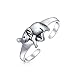 Bling Jewelry Sterling Silver Lucky Elephant Toe Ring Adjustable Midi Ring