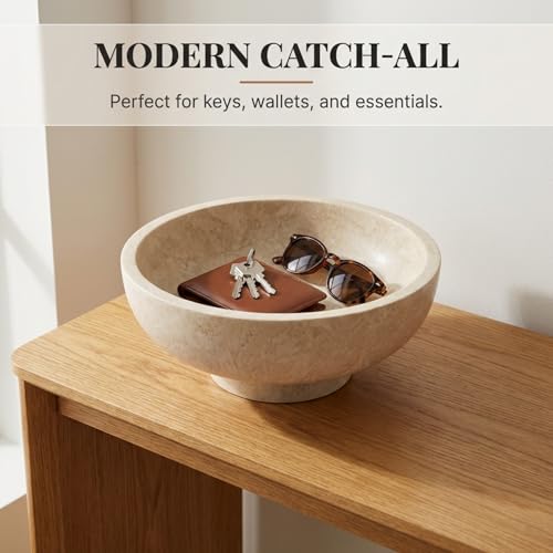 image for OAKOA Modern Fruit Bowl for Kitchen Counters - Large Decorative Bowl f