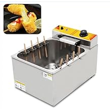 Commercial Korean Cheese Hot Dog Fryer 8 Hooks Catering Equipment Corn Dog Electric Deep Fryers Making Machine