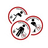 Autocollants pour toilettes : une manière polie de rappeler aux gens de garder les toilettes propres après utilisation, un complément parfait pour la salle de bain