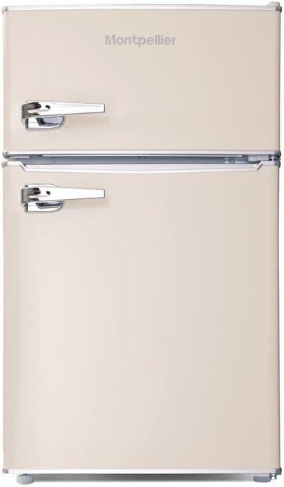Montpellier MAB2030 Under Counter Retro Fridge Freezer (Cream) [Energy Class A+]