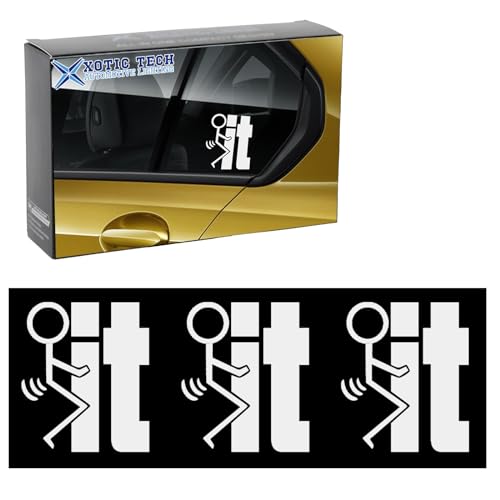 Xotic Tech 3Pcs F*ck-It Funny JDM Sticker Decal Vinyl Graphic for Cars Bumper Window Trucks Vans Walls Laptop 4