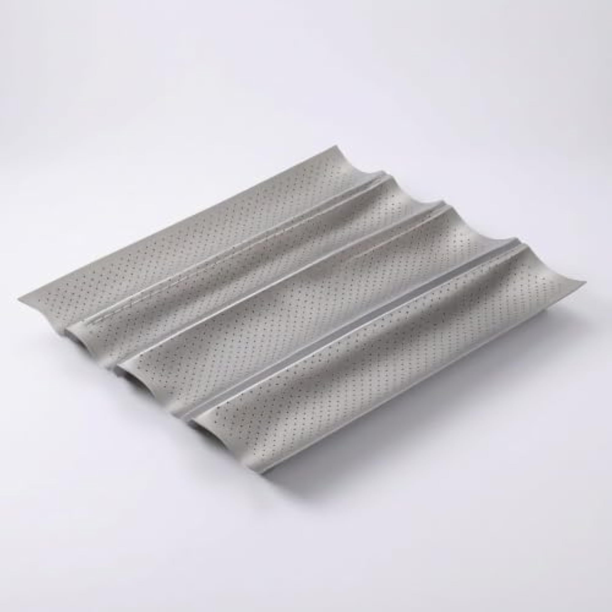 Rectangular Perforated French Bread Tray Non-Stick Bakeware