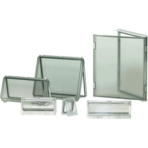 Fibox Polycarbonat Deckel ohne Scharnier EKO 30-T-2FSH Scharnierdeckel Transparent (L x B x H) 280 x 280 x 30 mm Licht-G