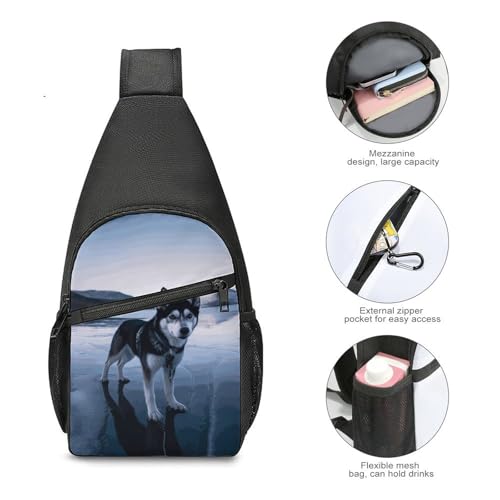 Bolso tipo bandolera para mujer y hombre, uso deportivo y urbano miniatura 5