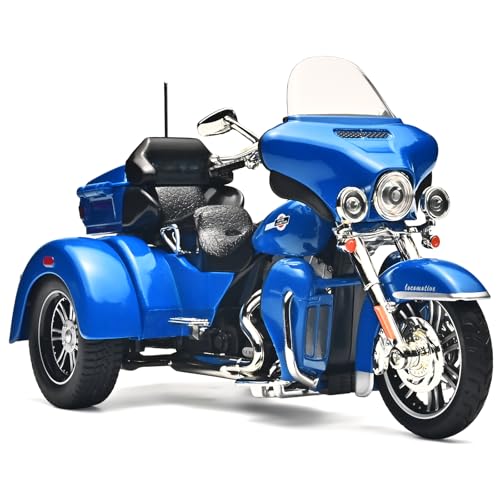 NOVAFUSION Kids Motorcycles Toy 1:9 CVO Diecast Motorcycle Model Kits for Adults,Pull Back Motorcycle with Lights and Sounds,Toy Motorcycles for Boys Ages 4-8（Blue）