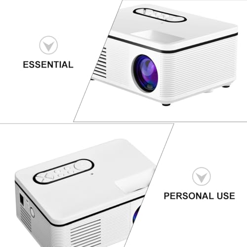 Mini projecteur blanc TEHAUX à haut-parleurs intégrés pour cinéma - 3