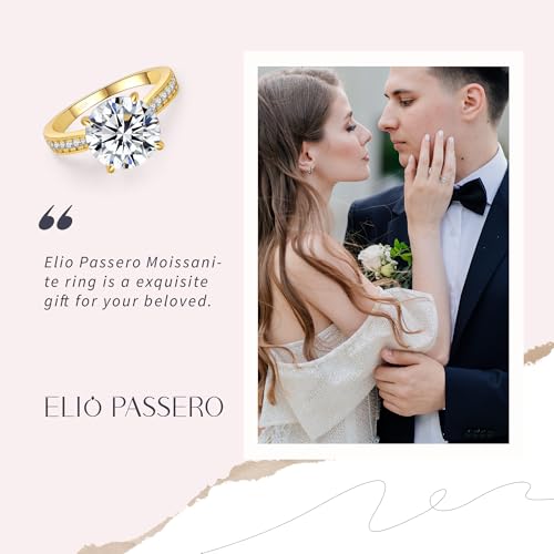 Elio Passero Single Row Moissanite Engagement Ring For Women 2CT Size4 by Elio Passero - Used condition - Image 5