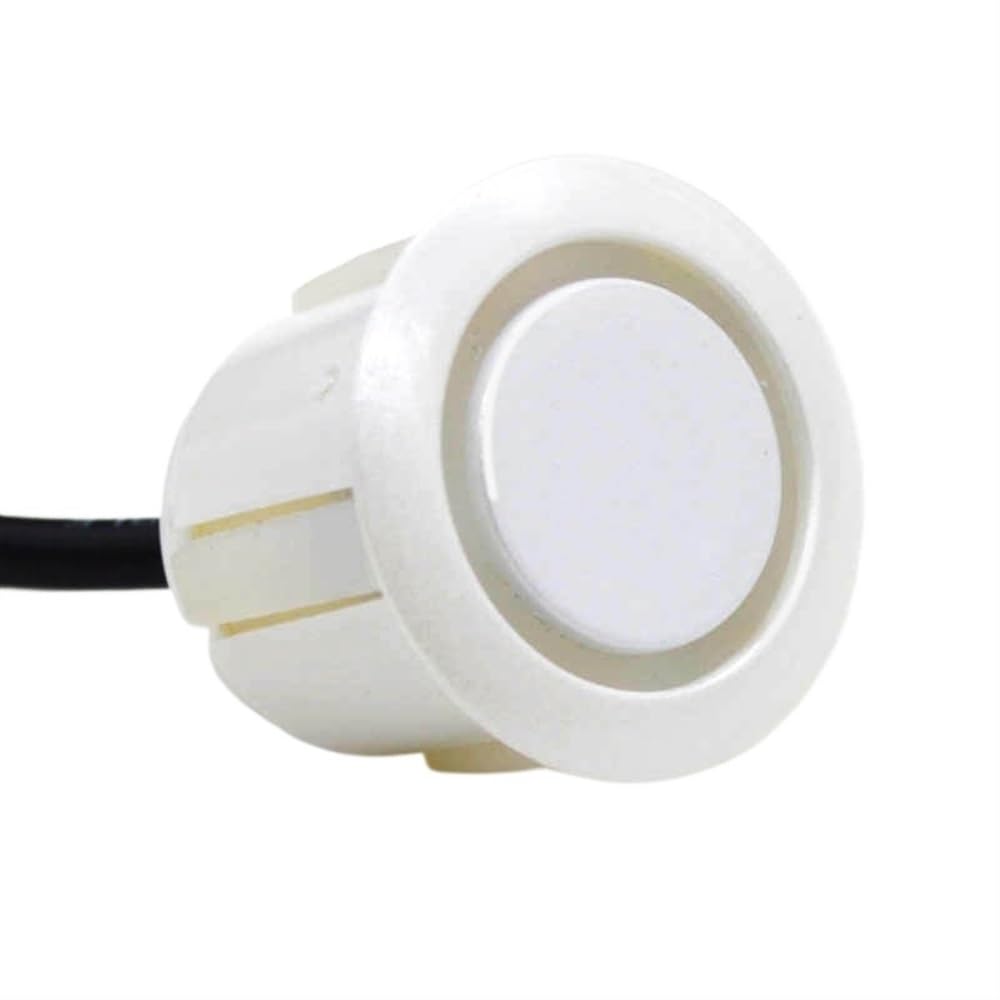 Sensore di Assistenza al parcheggio PDC, Kit sensori di parcheggio Parktronic per Auto, Anteriori e Posteriori, Radar, rilevatore 4/6/8 sensori, Assistenza Automatica (4 sensori/Bianco)