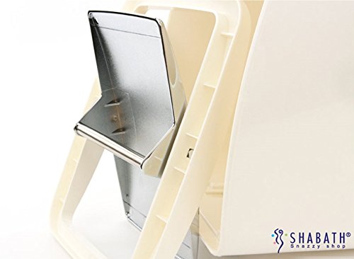 Shabath Prime Swing Trash Can, Hygienic Wastebasket (M(9L), White) #TOP4