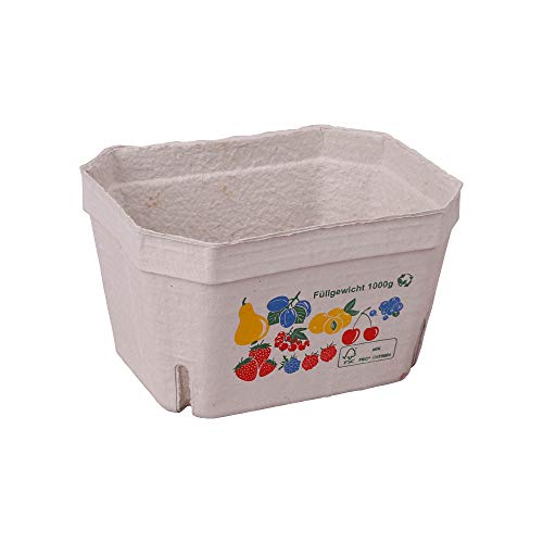 Beerenschalen""bunte Früchte"", Holzschliff, 1.000 g, 197 x 142 x 108 mm, 200 Stück Cover