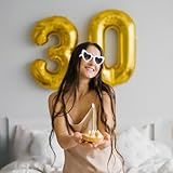 Onperpoe 20/30/40/50th Birthday Glasses, Funny Novelty Birthday Sunglasses, Hello Twenty/Thirty/Forty/Fifty Birthday Party Eyeglasses for Birthday Decorations Celebration Party Favors (HELLO THIRTY) - Image 3
