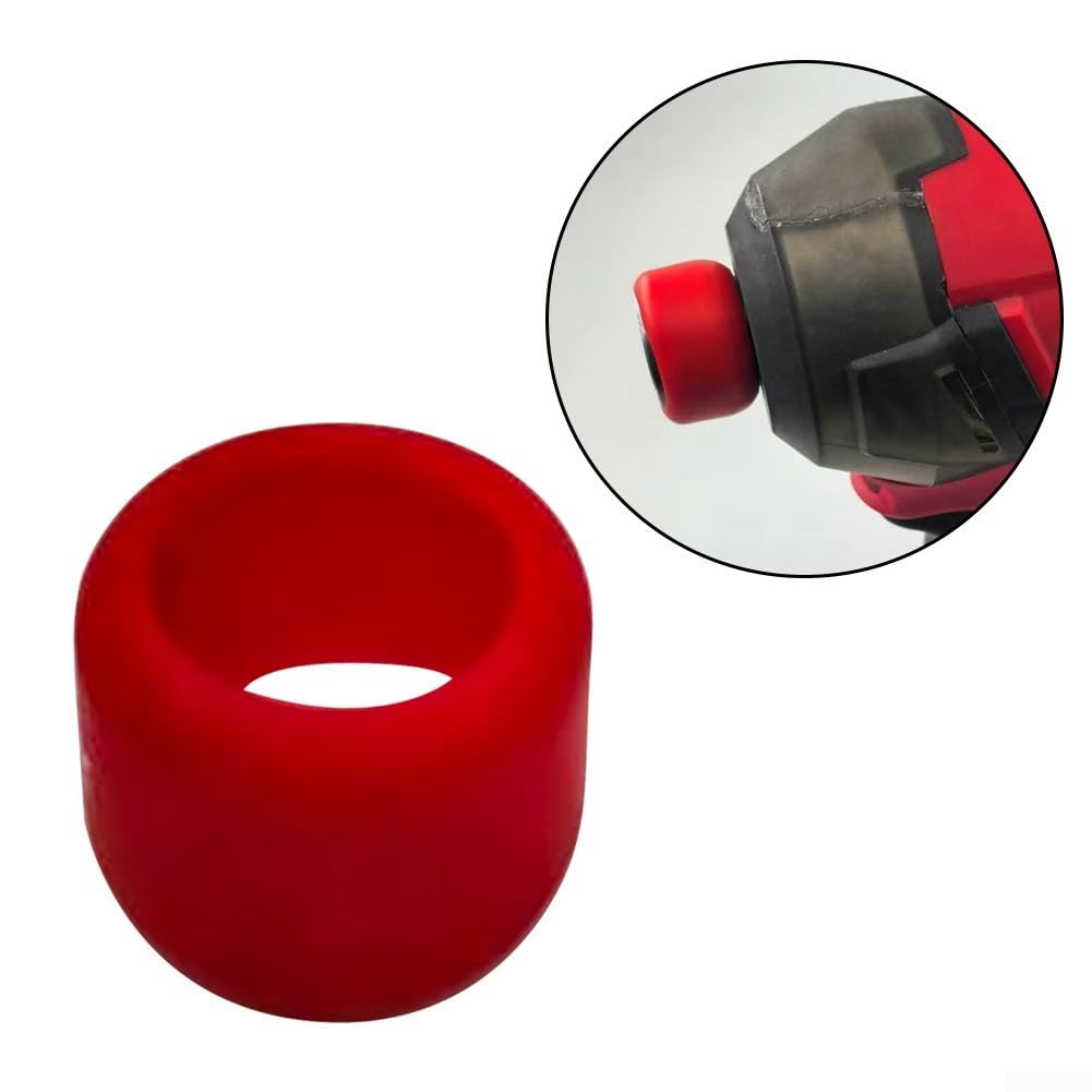 Guaina protettiva in gomma per testa avvitatore a percussione da 1/4", compatibile con la maggior parte delle marche, rosso o rosso-nero, previene l'usura e lo strappo, adatto a punte esagonali da 1/4