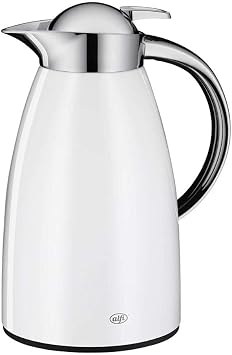 Alfi Signo 1421211100 إبريق العزل - الفولاذ المقاوم للصدأ المطلي - 1 لتر - Alpine White