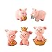 Produktbild Kalaokei Süßes Geld Glücksschwein aus Kunstharz DIY Miniatur Garten Tisch Ornament Geld Schwein Design, Tischdeko, ungiftig, DIY Garten Zubehör