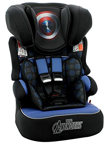 Cadeira para auto Beline Luxe Capitão América, Marvel, Azul
