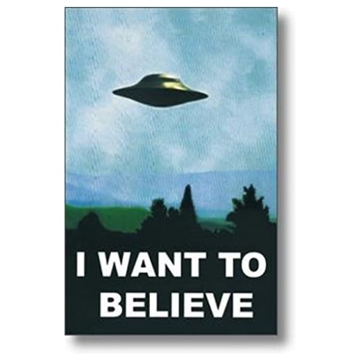 X-Files Poster ~ I Want To Believe ~ Official Fan Club Edition 24x36"