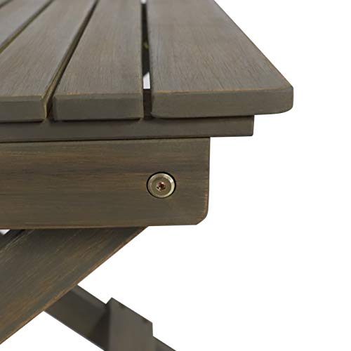 Christopher Knight Home Clementine Outdoor Folding Side Table, Gray #TOP4