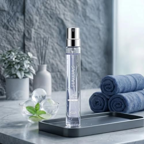 Image of RASASI Hawas Ice For Men 3 Piece Gift Set Eau De Parfum Spray 100ML (3.4 Oz), 10ml (0.33 Oz) Travel Spray & Shower Gel 60ml (2.0 Oz)