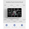 Vine Smart Thermostat for House with Nightlight, 4.3 Inches WiFi Thermostats for Home Compatible with Alexa and Google Assistant, 7day x 8period Programmable, C-Wire Required