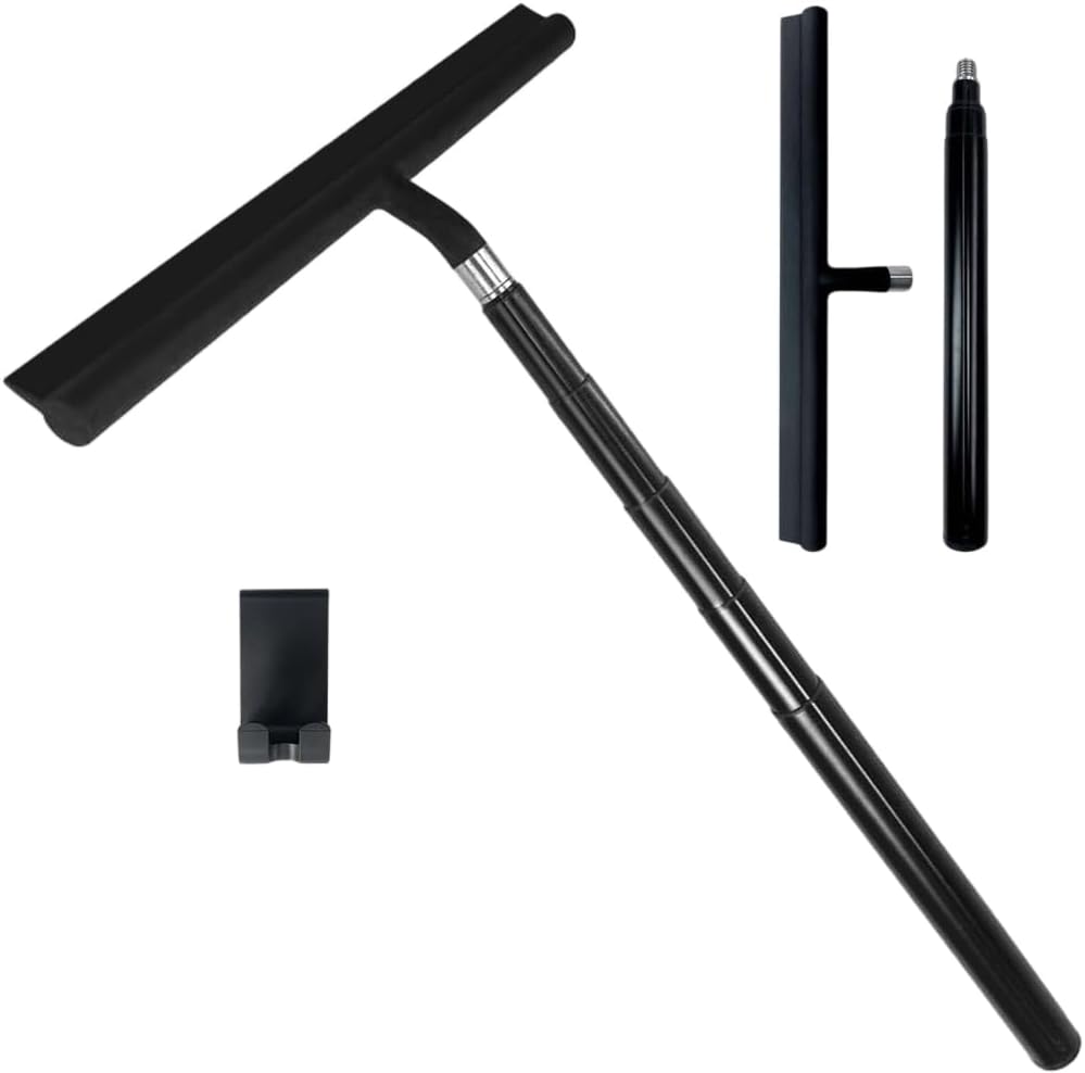 Extendable Shower Squeegee Silicones Scraper for Glass Door Floor Car Window