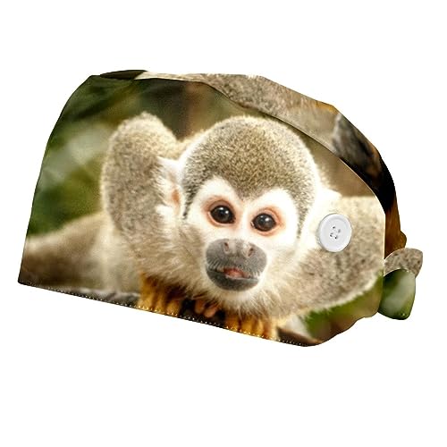 Casquettes de travail ajustables contre la sueur aux yeux lot de 2 chapeaux motif singe