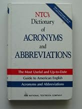 Ntc's Dictionary of Acronyms and Abbreviations (National Textbook Language Dictionaries)