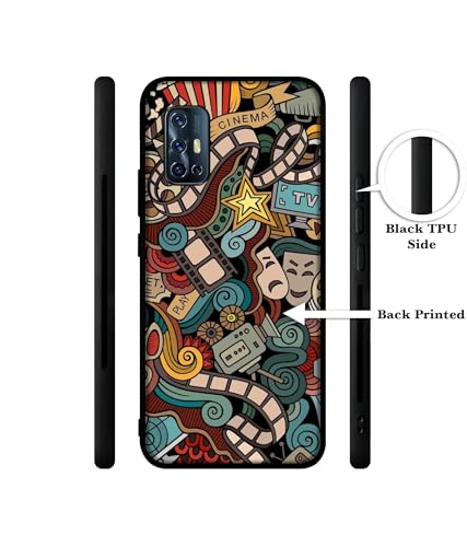 Image of Movies Design Premium 2D Printed Metal Back Case Cover for Vivo V17 4G / V19 Neo 4G