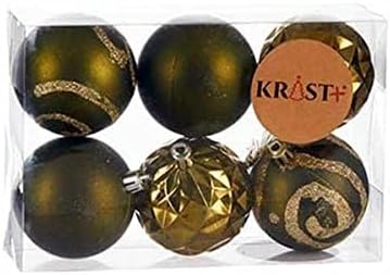 Krist+ Ensemble de Boules de Noël, Multicolore, Standard