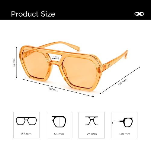 INFINIT Lyon Unisex Fashion Sunglasses Lightweight Polyamide Frame 100% UV Protection Gradient2