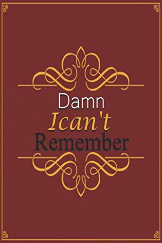 Damn I Can't Remember: password book:Logbook To Protect Usernames, Password and Username Keeper, Internet Websites and Passwords, Alphabetically ...