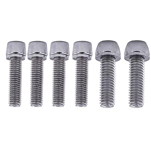 Sanmum Bike Handlebar Screw Set, M5*20mm+M6*20mm for Mountain and Road Bikes (Silver)