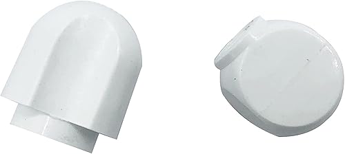 Juego de 2 pomos de palanca de bloqueo de plástico blanco y perilla de control de velocidad, piezas de repuesto para ayuda de cocina