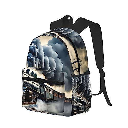 Sac à dos léger noir polyvalent avec compartiments pour adulte - 2