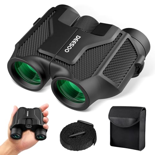20x25 Compact Binoculars for Adults Kids - Deesoo HD Binoculars for Adults Long Range with Clear Low...