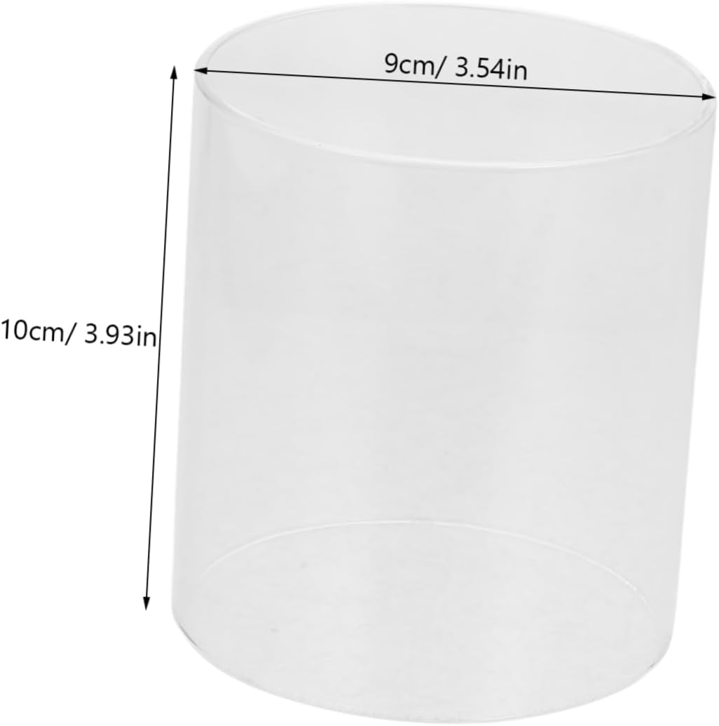 Cabilock 2pcs Candle Supply Glass Candle Lampshade Cover Decorative Holder for Romantic Atmosphere