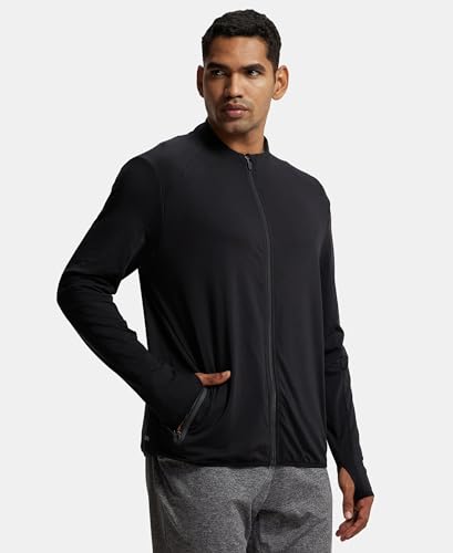 Image of Jockey SP17 Men's Soft Touch Microfiber Elastane Stretch Thumbhole Jacket with Stay Dry Treatment
