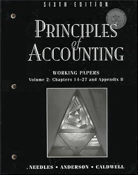 Principles of Accounting Working Papers, Volume 2 Sixth Edition