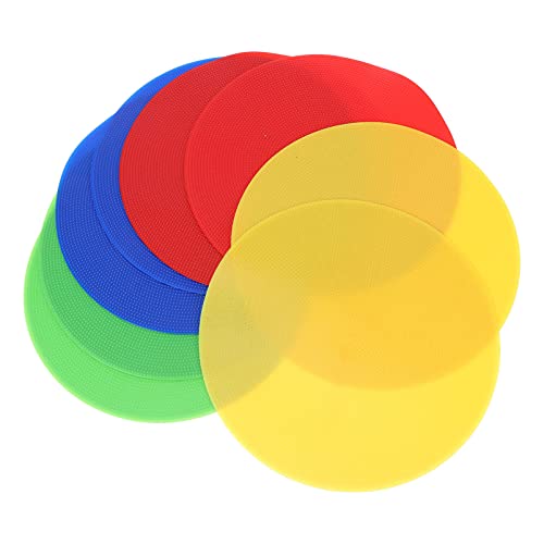 BESPORTBLE Marking Pad Set 8pcs Reusable Landmark Mats Spot Markers Carpet Markers Football/Basketball Training Easy to Carry